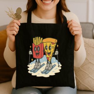 Tote Pizza French Fry 3 Black