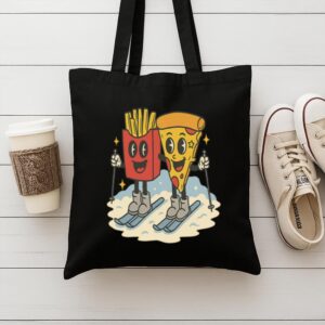 Tote Pizza French Fry 9 Black