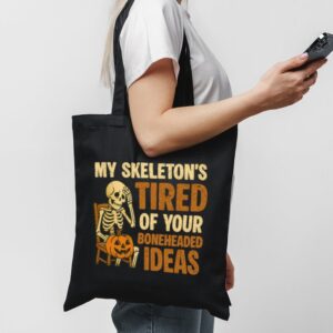 Tote Skeleton S Tired 1 Black