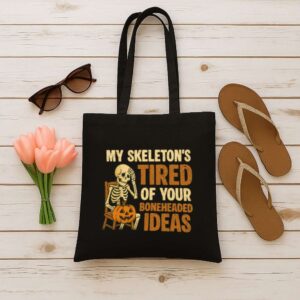 Tote Skeleton S Tired 12 Black