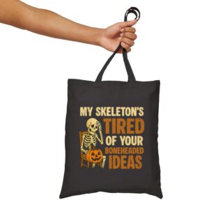 Tote Skeleton S Tired 15 Black