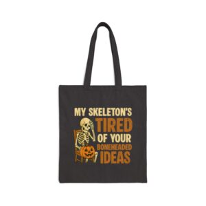Tote Skeleton S Tired 16 Black