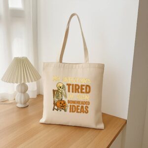 Tote Skeleton S Tired 16 Natural