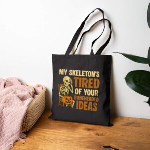 Tote Skeleton S Tired 17 Black