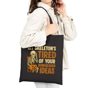 Tote Skeleton S Tired 19 Black