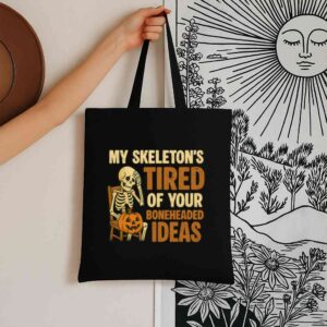Tote Skeleton S Tired 6 Black