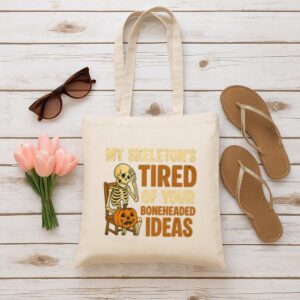 Tote Skeleton S Tired 6 Natural