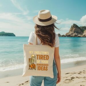Tote Skeleton S Tired 7 Natural