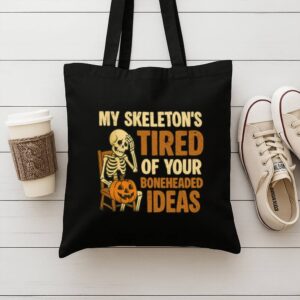 Tote Skeleton S Tired 9 Black