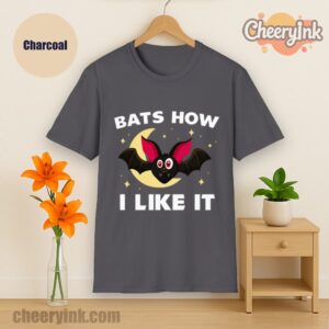 Tshirt Bats How I Like It Charcoal