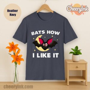Tshirt Bats How I Like It Heather Navy