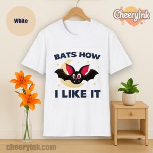 Tshirt Bats How I Like It White