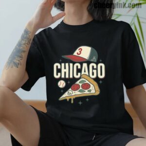Chicago Pizza and Baseball T-Shirt