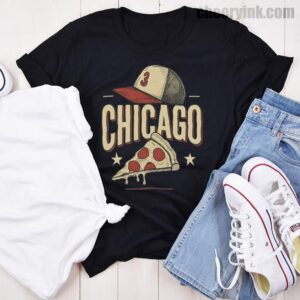 Tshirt Chicago Pizza Baseball 46 T