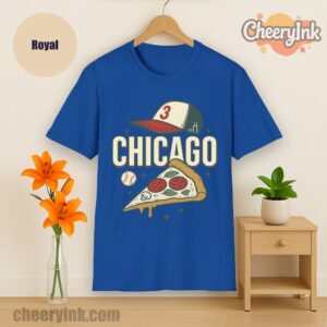 Tshirt Chicago Pizza Baseball Royal