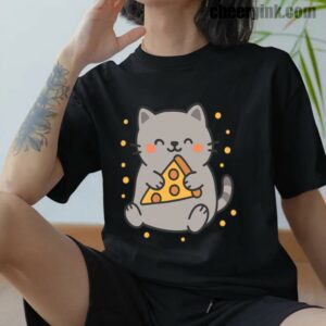 Tshirt Cute Cat Pizza 12 T