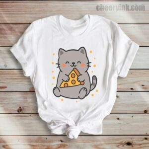 Tshirt Cute Cat Pizza 36 T