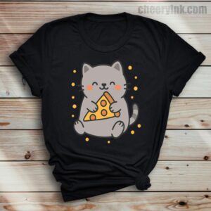 Tshirt Cute Cat Pizza 37 T