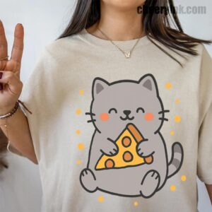 Tshirt Cute Cat Pizza 39 T