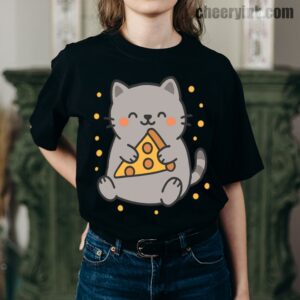 Tshirt Cute Cat Pizza 7 T