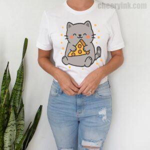 Tshirt Cute Cat Pizza 9 T