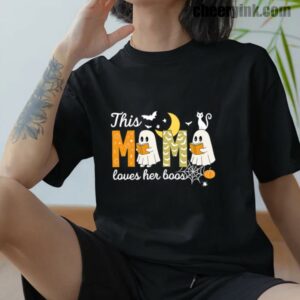 Tshirt Happy Halloween Mama Boo 12 T