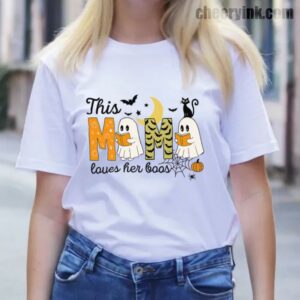 Tshirt Happy Halloween Mama Boo 13 T