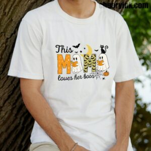 Tshirt Happy Halloween Mama Boo 14 T