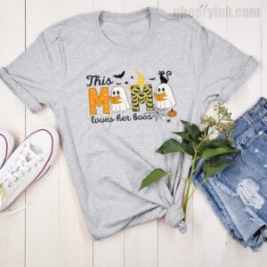 Tshirt Happy Halloween Mama Boo 15 T