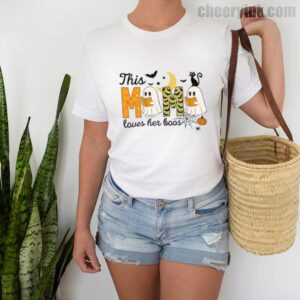 Tshirt Happy Halloween Mama Boo 2 T