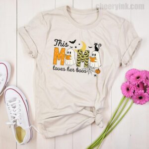 Tshirt Happy Halloween Mama Boo 22 T