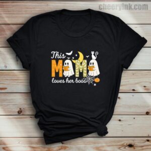 Tshirt Happy Halloween Mama Boo 37 T