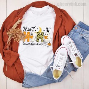 Tshirt Happy Halloween Mama Boo 44 T
