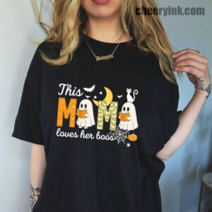 Tshirt Happy Halloween Mama Boo 45 T