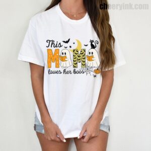 Tshirt Happy Halloween Mama Boo 6 T