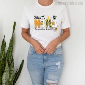 Tshirt Happy Halloween Mama Boo 9 T