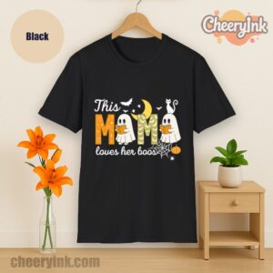 Tshirt Happy Halloween Mama Boo