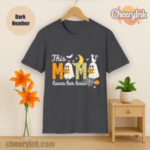 Tshirt Happy Halloween Mama Boo Dark