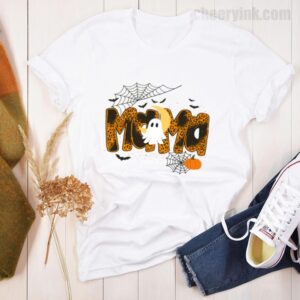 Tshirt Happy Halloween Mama Boo Favorite 25 T