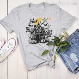 Tshirt Happy Halloween Scream House 15 T