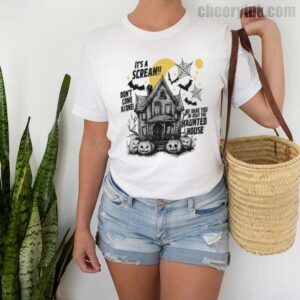 Tshirt Happy Halloween Scream House 2 T