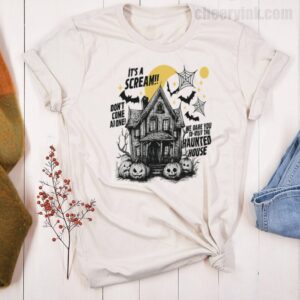 Tshirt Happy Halloween Scream House 21 T