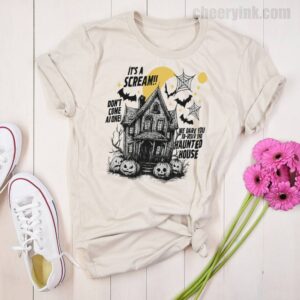 Tshirt Happy Halloween Scream House 22 T