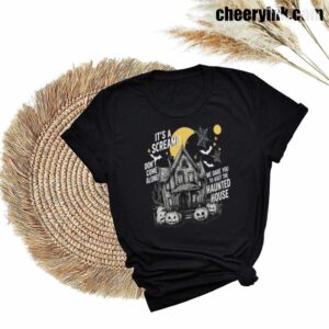 Tshirt Happy Halloween Scream House 27 T