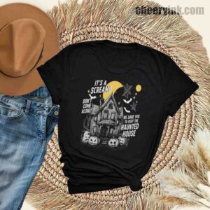 Tshirt Happy Halloween Scream House 30 T