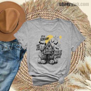 Tshirt Happy Halloween Scream House 31 T
