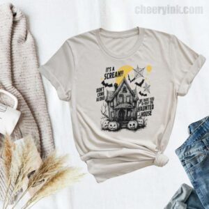 Tshirt Happy Halloween Scream House 34 T