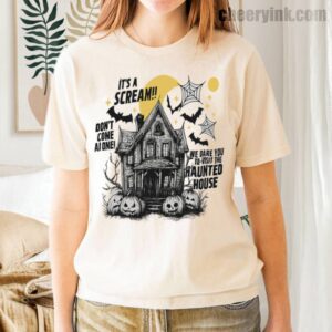Tshirt Happy Halloween Scream House 35 T