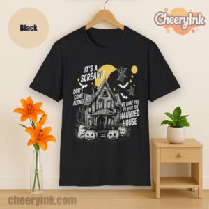Tshirt Happy Halloween Scream House