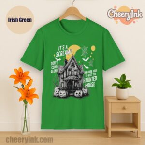 Tshirt Happy Halloween Scream House Irish